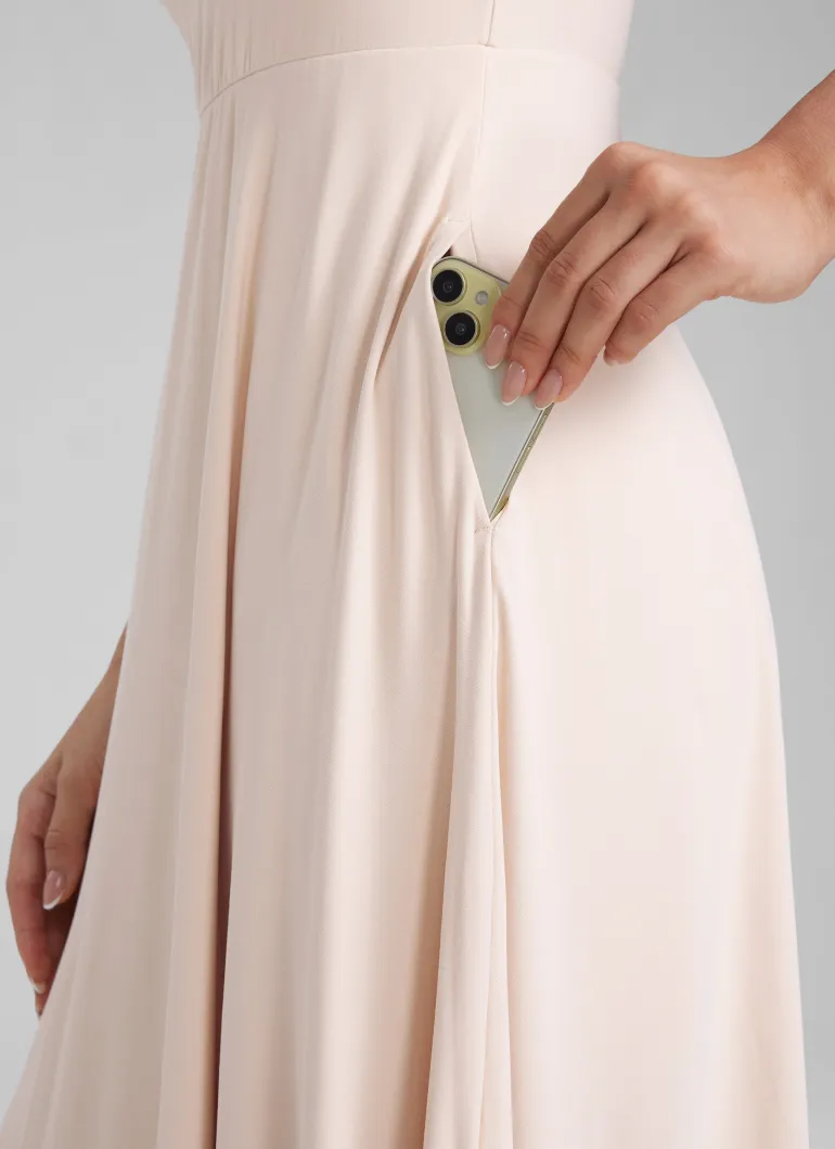 Cloudweight Double Lined Pocket Midi Dress