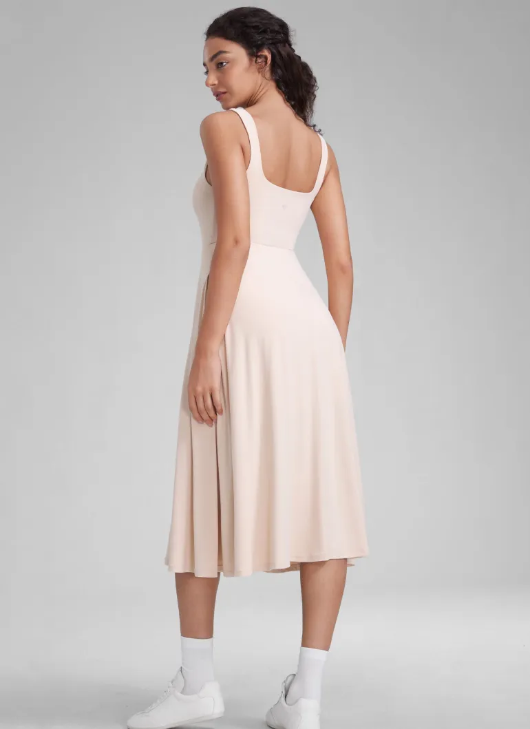 Cloudweight Double Lined Pocket Midi Dress