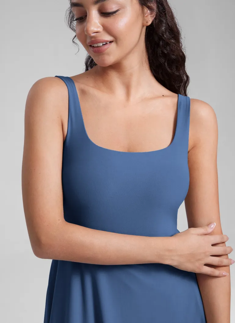 Cloudweight Double Lined Pocket Midi Dress
