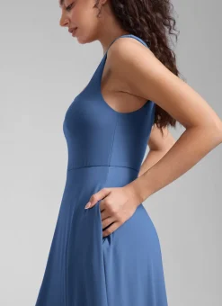 Cloudweight Double Lined Pocket Midi Dress