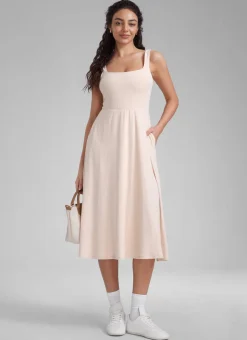 Cloudweight Double Lined Pocket Midi Dress