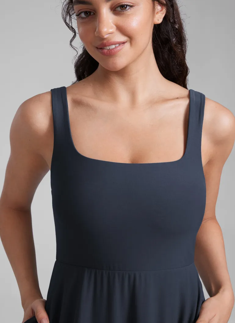 Cloudweight Double Lined Pocket Midi Dress