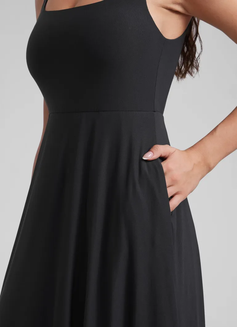 Cloudweight Double Lined Pocket Midi Dress