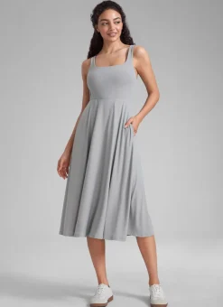 Cloudweight Double Lined Pocket Midi Dress