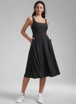 Cloudweight Double Lined Pocket Midi Dress