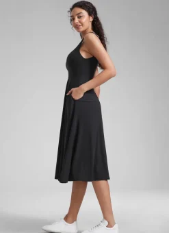 Cloudweight Double Lined Pocket Midi Dress