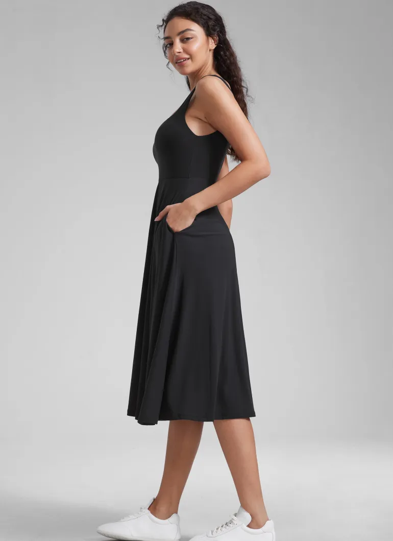 Cloudweight Double Lined Pocket Midi Dress