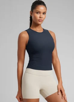 Cloudweight High Neck Ruched Tank