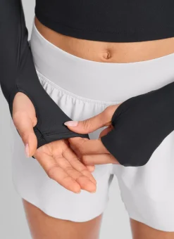 Cloudweight Mock Neck Crop Long Sleeve