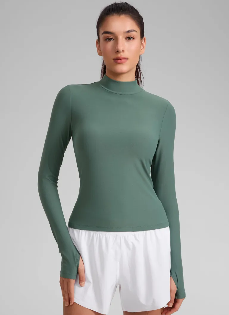 Cloudweight Mock Neck Long Sleeve