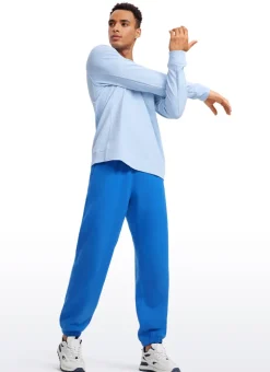 Cotton Fleece Sweatpants with Pockets 32''
