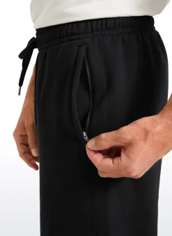Cotton Fleece Sweatpants with Pockets 32''