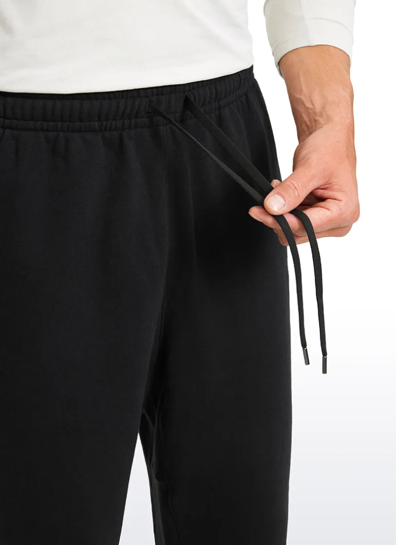Cotton Fleece Sweatpants with Pockets 32''