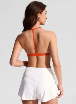 Deep V neck T back Triangle Bikini Top