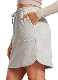 Down the Street Pocket Sweat Jersey Skirt 17''
