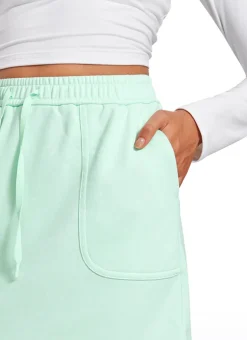 Down the Street Pocket Sweat Jersey Skirt 17''
