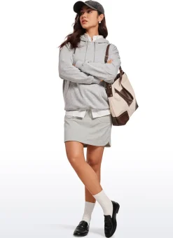 Down the Street Pocket Sweat Jersey Skirt 17''