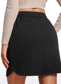 Down the Street Pocket Sweat Jersey Skirt 17''