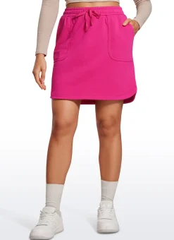 Down the Street Pocket Sweat Jersey Skirt 17''