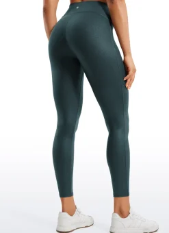 Faux Leather No Front Seam Legging 25''