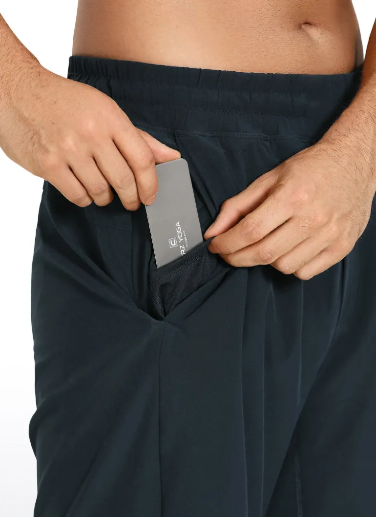 Feathery-Fit Athletic Shorts 9''- Lined