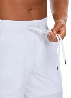 Feathery-Fit Athletic Shorts 9''- Lined