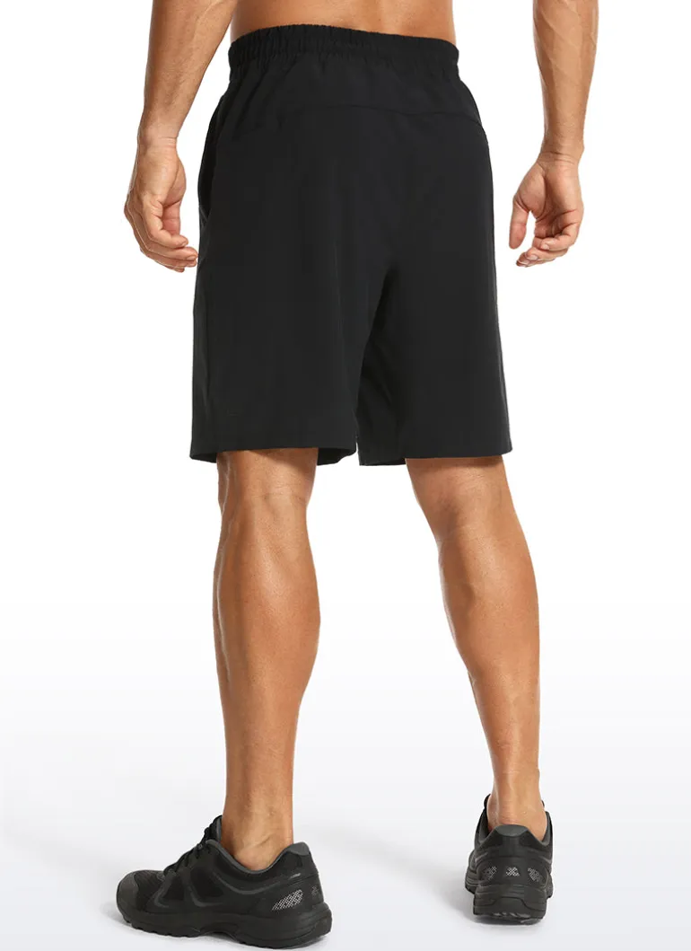 Feathery-Fit Athletic Shorts 9''- Lined