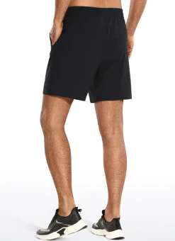 Feathery-Fit Athletic Shorts 7''- Lined