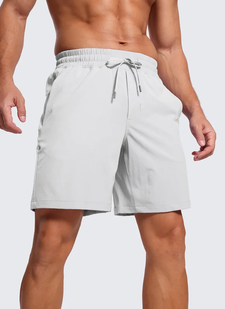 Feathery-Fit Athletic Shorts 7''- Lined