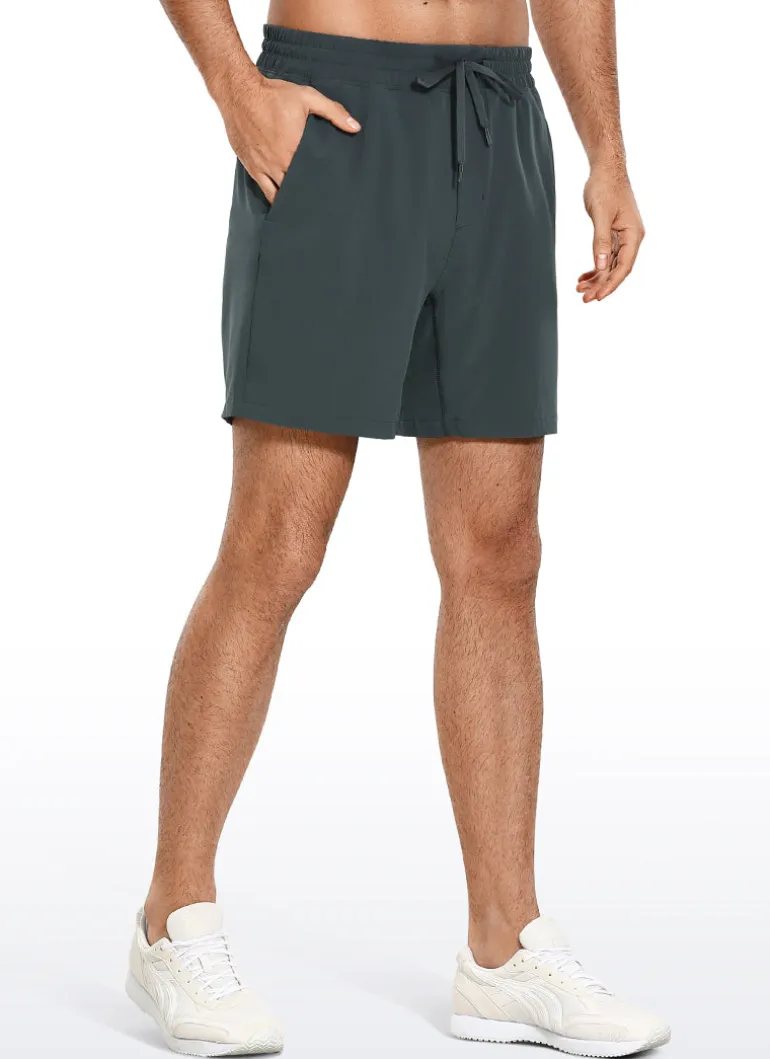 Feathery-Fit Athletic Shorts 7''- Lined