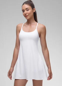 Feathery-Fit Drapey Built in Bra Liner Dress
