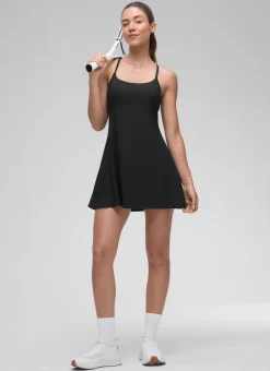 Feathery-Fit Drapey Built in Bra Liner Dress