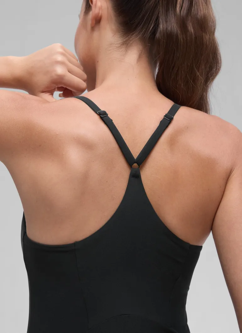 Feathery-Fit Drapey Built in Bra Liner Dress