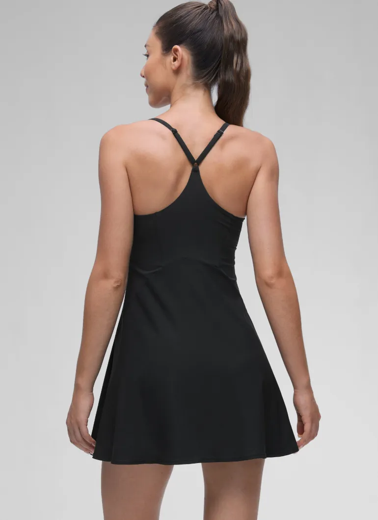Feathery-Fit Drapey Built in Bra Liner Dress