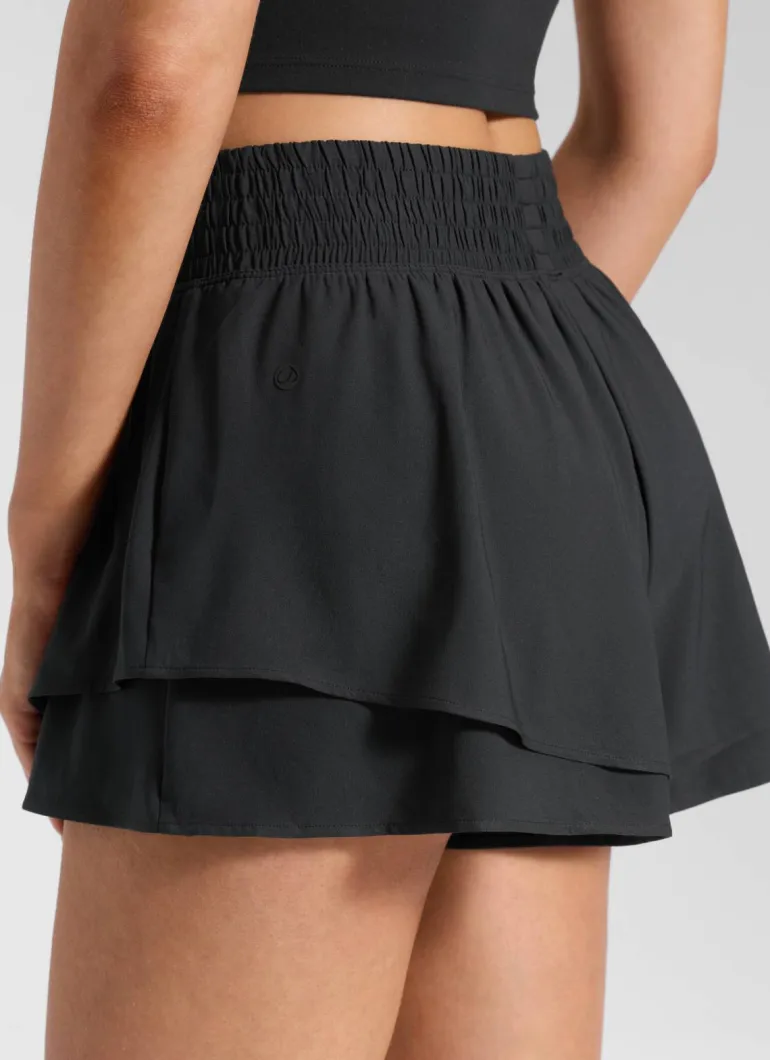 Feathery-Fit Drapey Flowy Shorts 2.5"