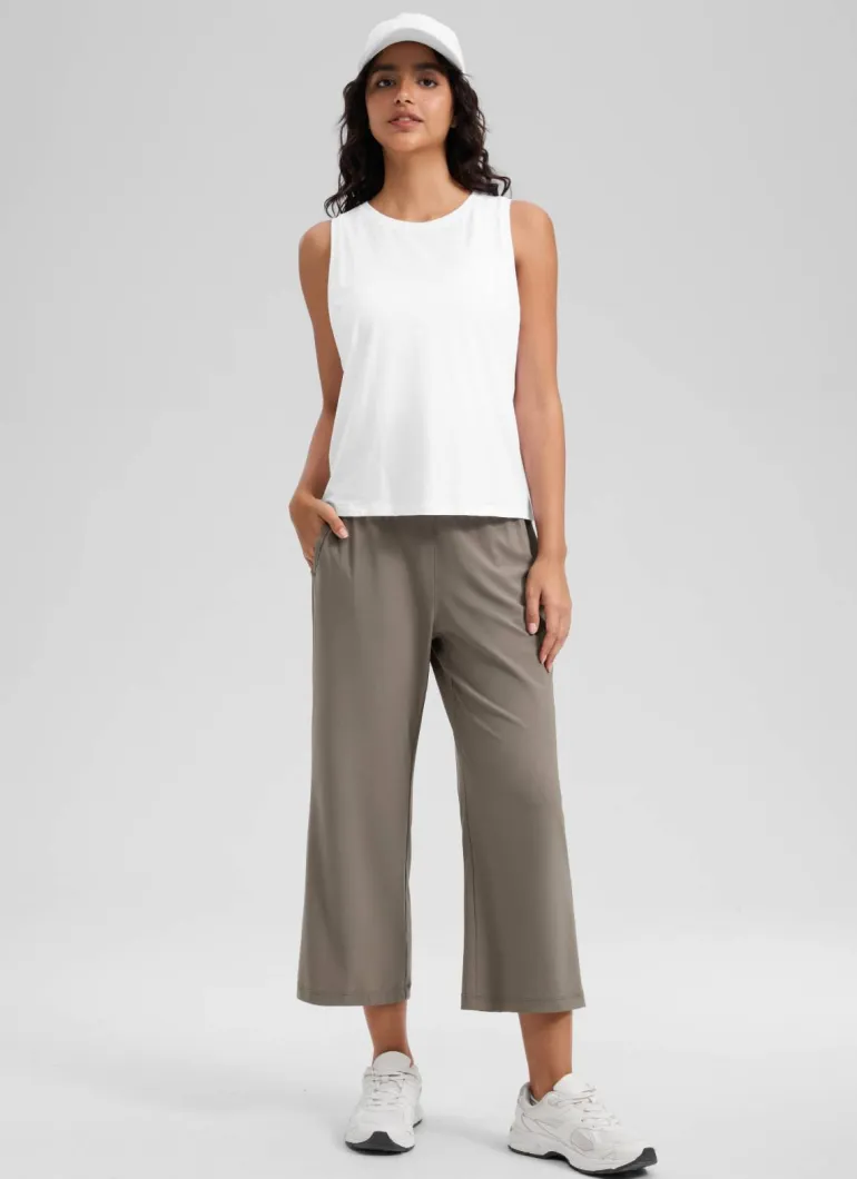 Feathery-Fit Drapey High Rise Flare Pant 23"