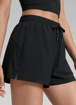 Feathery-Fit Drapey 2 in 1 High Rise Shorts