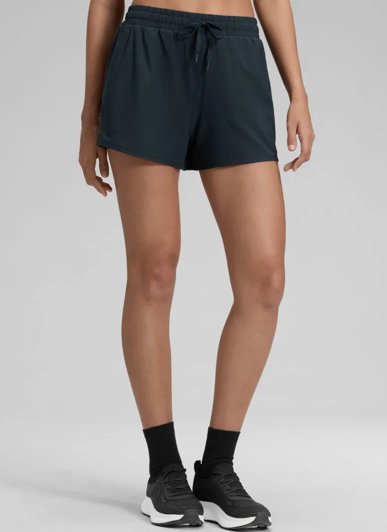 Feathery-Fit Drapey 2 in 1 High Rise Shorts
