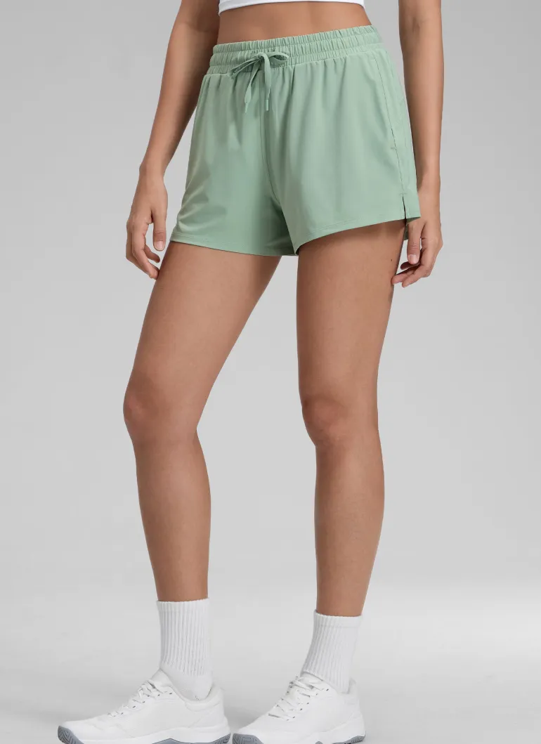 Feathery-Fit Drapey 2 in 1 High Rise Shorts