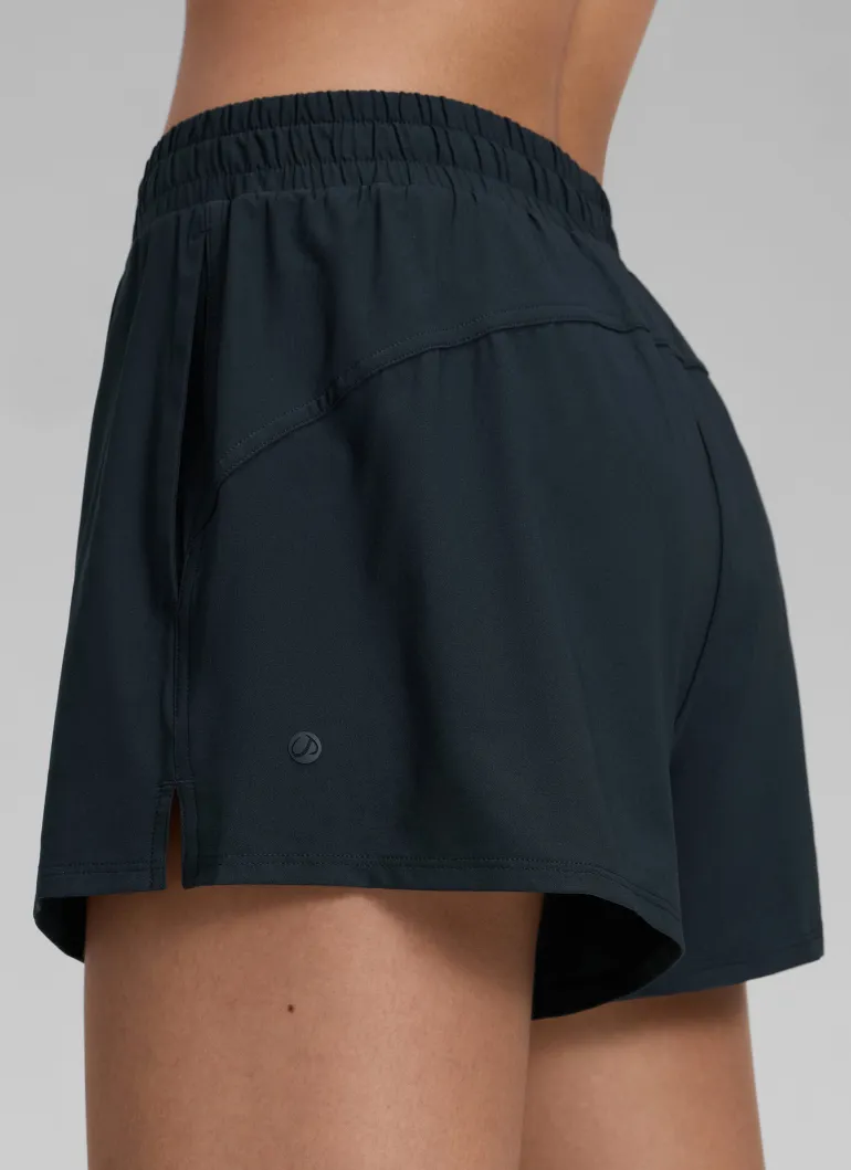 Feathery-Fit Drapey 2 in 1 High Rise Shorts