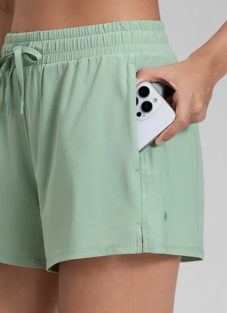 Feathery-Fit Drapey 2 in 1 High Rise Shorts