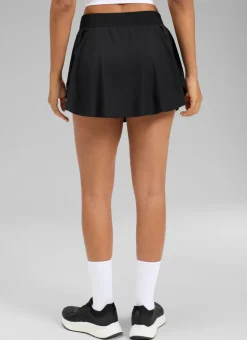 Feathery-Fit Drapey Side Slit Flowy Skirt 14''