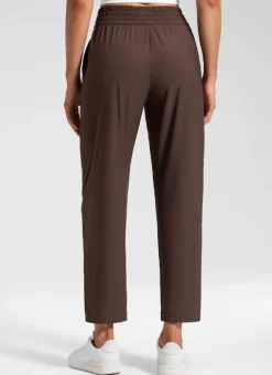 Feathery-Fit Drapey Tapered Ankle Pant 27"