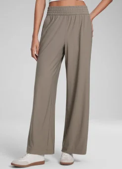 Feathery-Fit Drapey Wide Leg Pant 30"