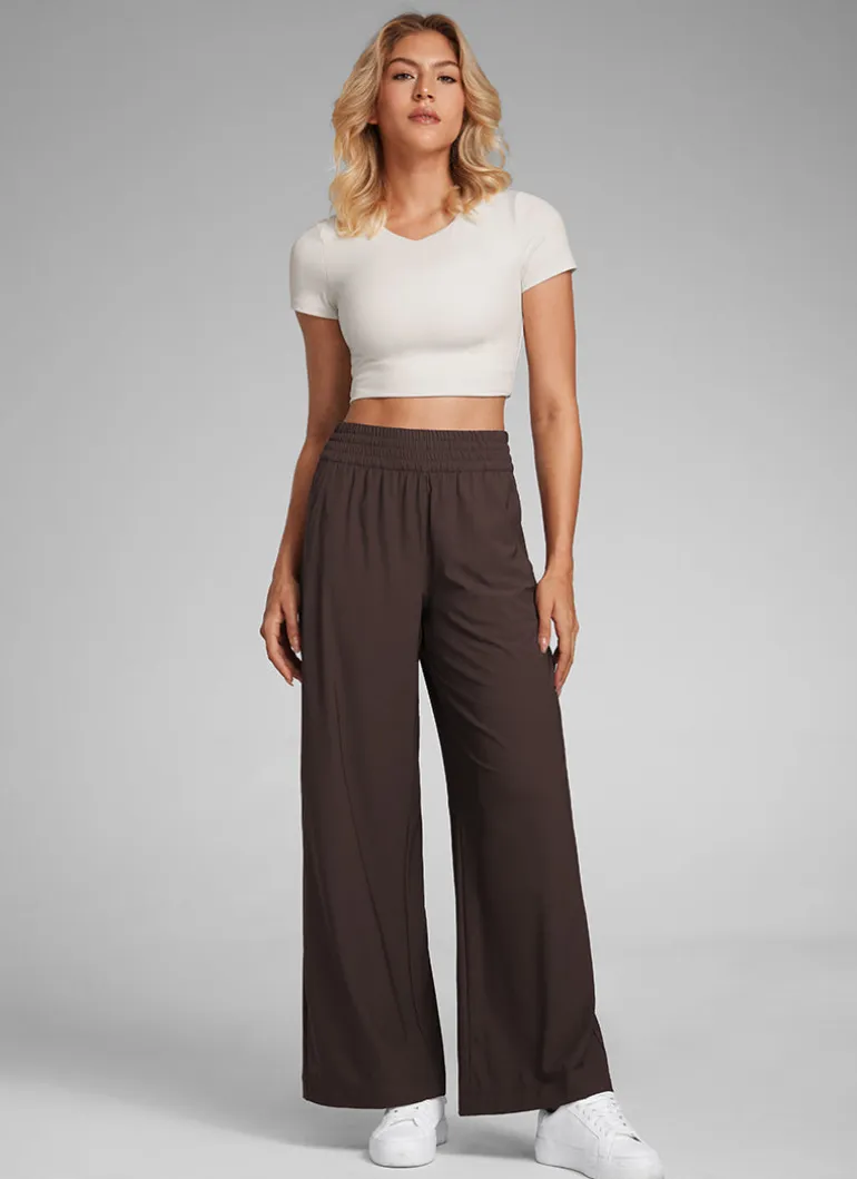 Feathery-Fit Drapey Wide Leg Pant 30"
