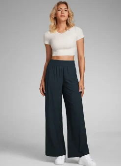 Feathery-Fit Drapey Wide Leg Pant 30