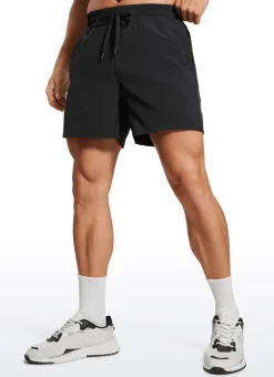 Feathery-Fit 2 in 1 Athletic Shorts 5''- with Pockets