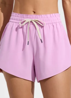 Feathery-Fit Relaxed Side Split Board Shorts 3.5"
