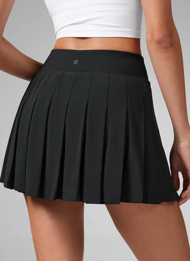 Feathery-Fit Soft A Line Pleated Tennis Skirt 14''