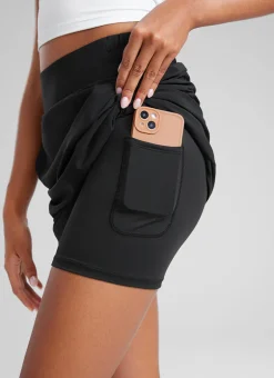 Feathery-Fit Soft A Line Pocket Skirt 18''